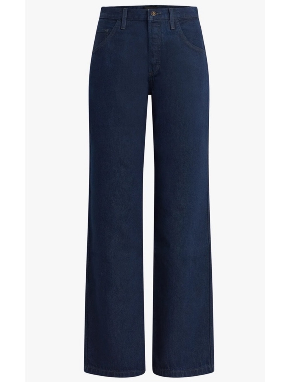 NWT Favorite Daughter The Jennifer High Rise Loose Straight Leg Jeans Stout - Picture 10 of 10